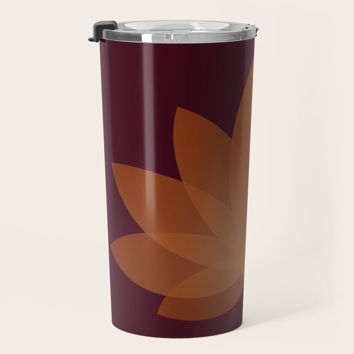 Lotus Flower Minimalism XII Travel Mug Gallery Image 3