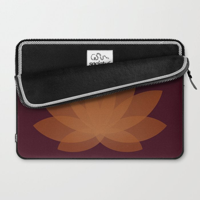 Lotus Flower Minimalism XII Laptop Sleeve Gallery Image 2