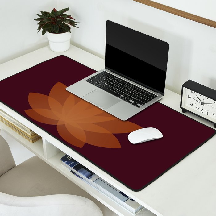 Lotus Flower Minimalism XII Desk Mat Gallery Image 2
