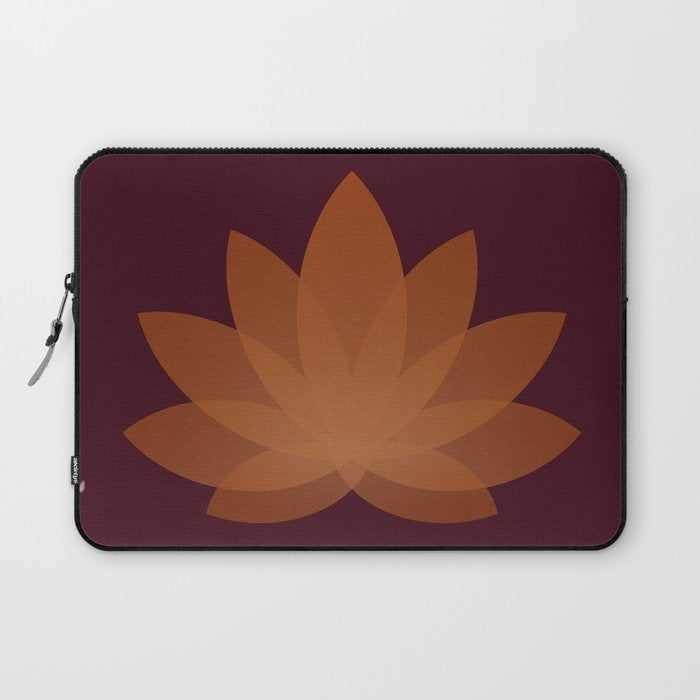 Lotus Flower Minimalism XII Laptop Sleeve Gallery Image 1
