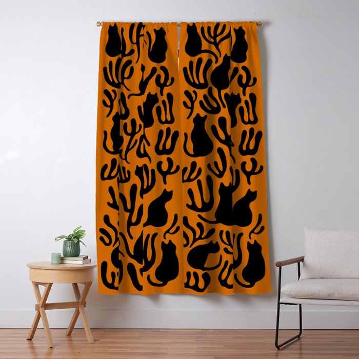 Pattern Cat 02a Autumn Window Curtain Gallery Image 5