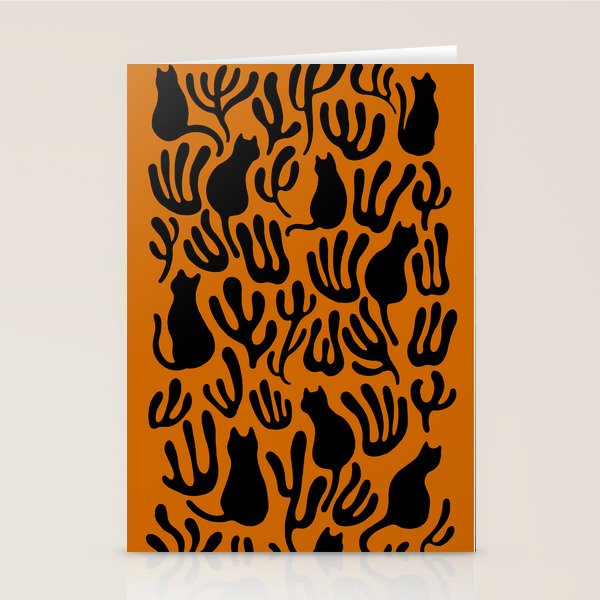 Pattern Cat 02a Autumn Stationery Card Gallery Image 2