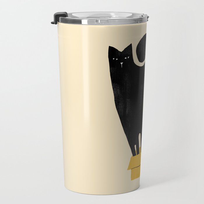 Cat in a box Travel Mug Gallery Image 3