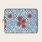 Tomatoes Checkered Grid Laptop Sleeve Gallery Image 1