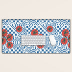 Tomatoes Checkered Grid Desk Mat Gallery Image 1