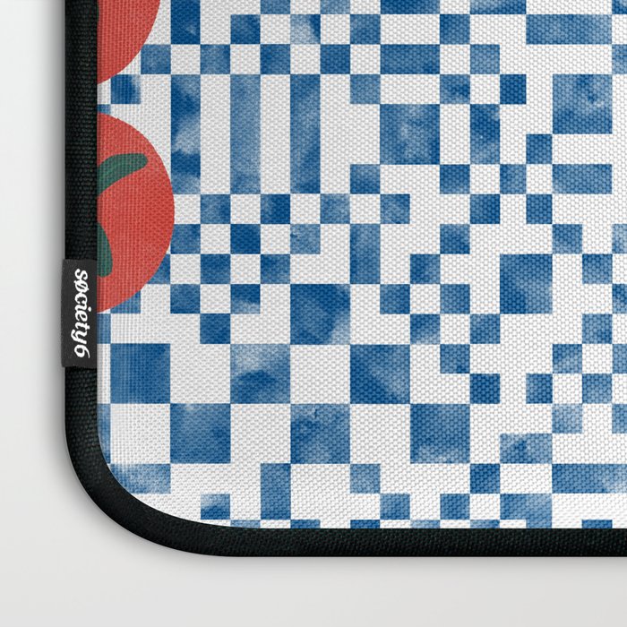 Tomatoes Checkered Grid Laptop Sleeve Gallery Image 3