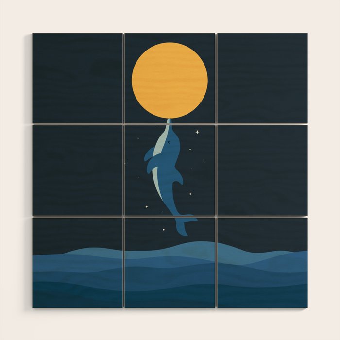Kiss The Moon Wood Wall Art Gallery Image 1