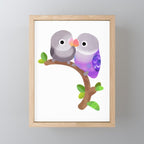 Lovebird - dark Mini Art Print Gallery Image 1