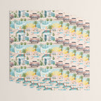 Retro Palm Springs III Wrapping Paper Gallery Image 3