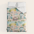 Retro Palm Springs III Duvet Cover Gallery Image 6