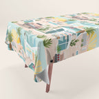 Retro Palm Springs III Tablecloth Gallery Image 1