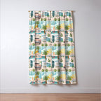 Retro Palm Springs III Window Curtain Gallery Image 3