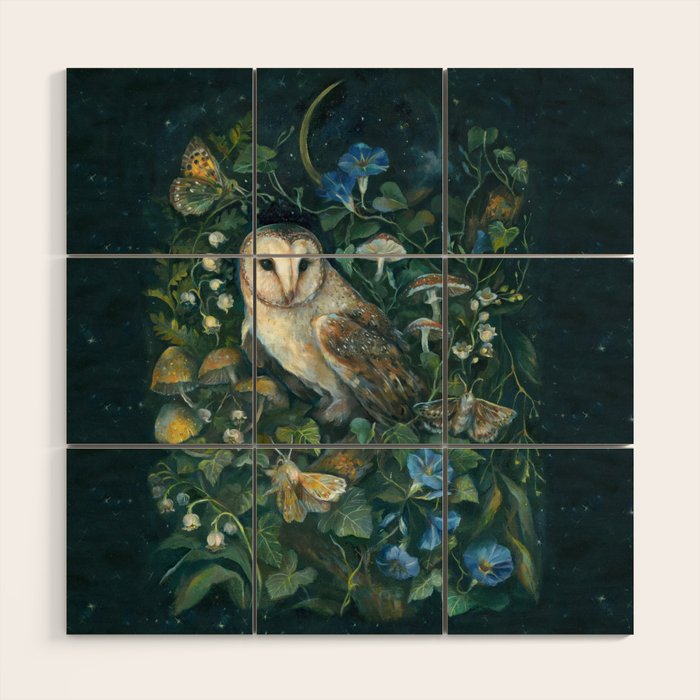 Barn Owl Forest Wood Wall Art Gallery Image 1