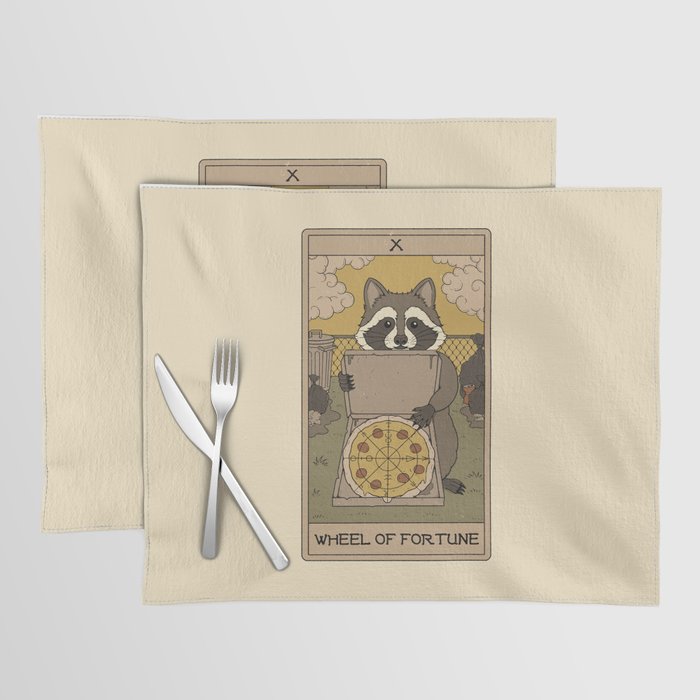 Wheel of Fortune - Raccoons Tarot Placemat Gallery Image 1