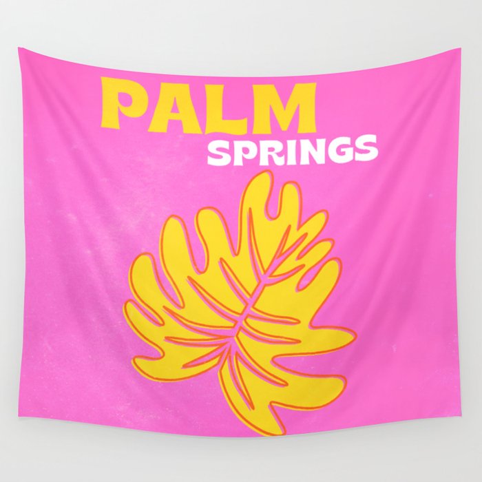 Palm Springs: Vintage Travel Colour Series 06 Wall Tapestry Gallery Image 1