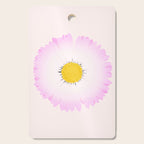 White and Pink Daisy Cutting Board Gallery Image 1