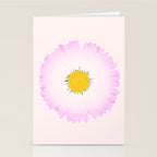 White and Pink Daisy Stationery Card Gallery Image 2