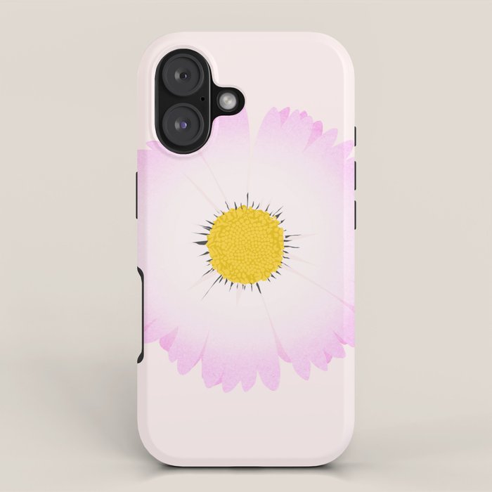 White and Pink Daisy iPhone Case Gallery Image 1