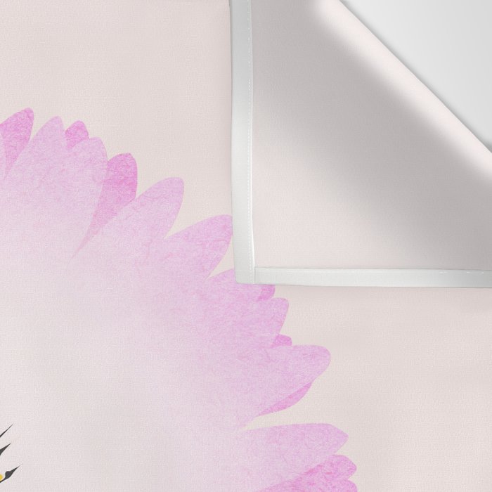 White and Pink Daisy Wall Tapestry Gallery Image 3