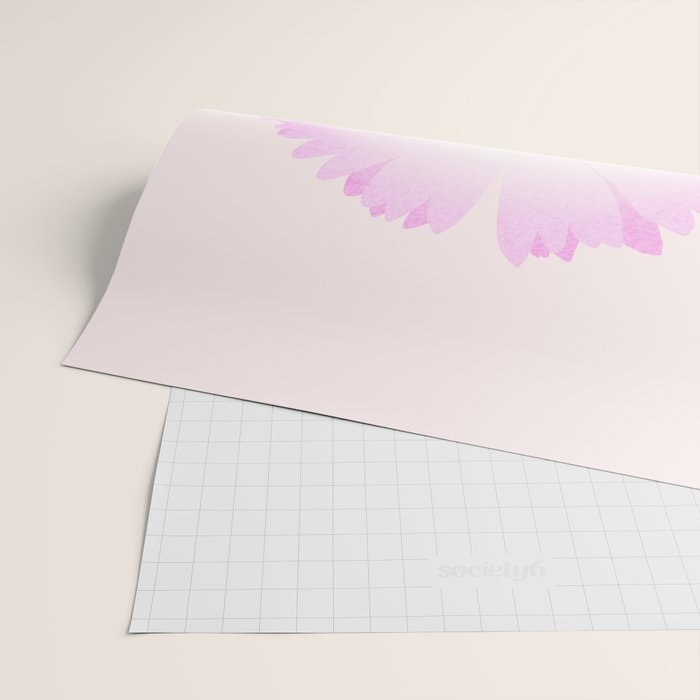 White and Pink Daisy Wrapping Paper Gallery Image 2
