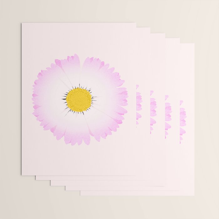 White and Pink Daisy Wrapping Paper Gallery Image 3
