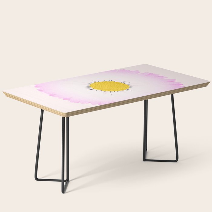 White and Pink Daisy Coffee Table Gallery Image 1