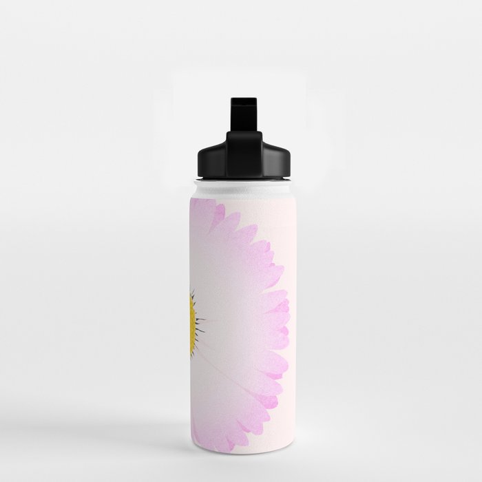 White and Pink Daisy Water Bottle Gallery Image 2
