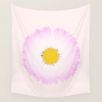 White and Pink Daisy Wall Tapestry Gallery Image 4