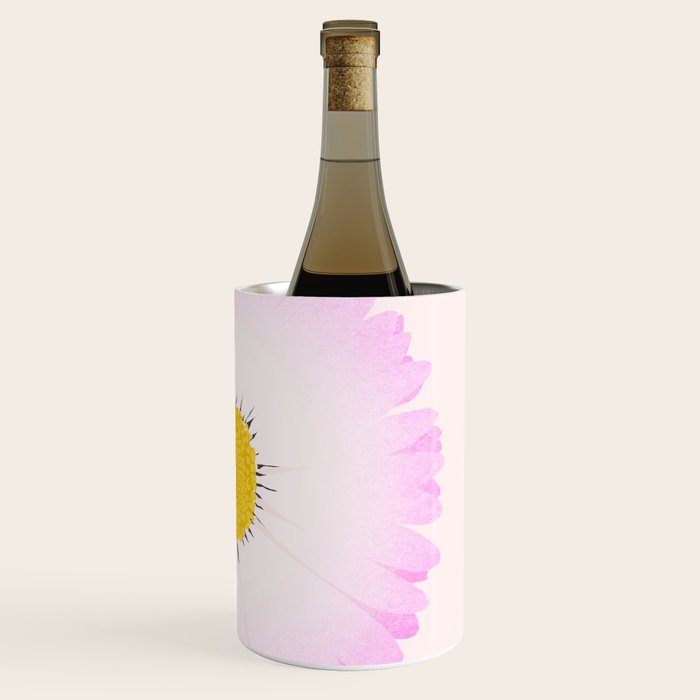 White and Pink Daisy Wine Chiller Gallery Image 3