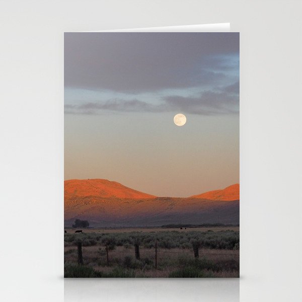 Sierra Valley Moonrise Stationery Card Gallery Image 1