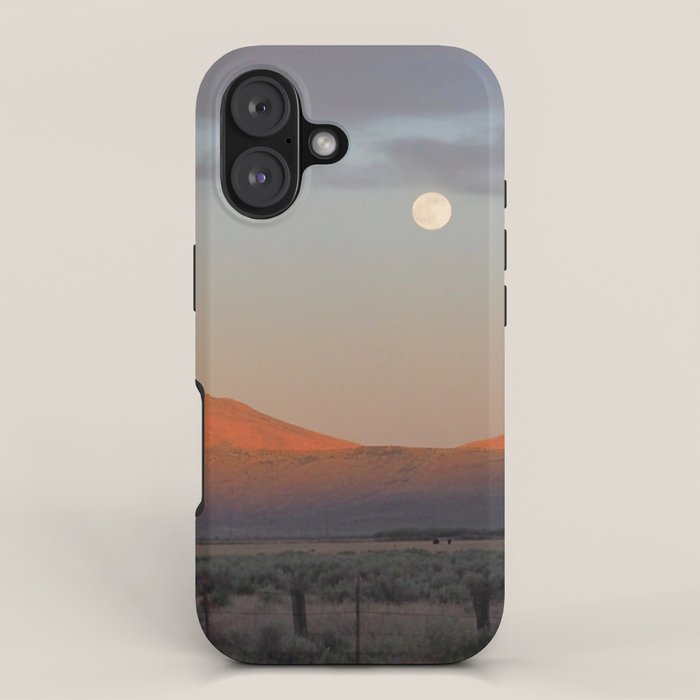 Sierra Valley Moonrise iPhone Case Gallery Image 1