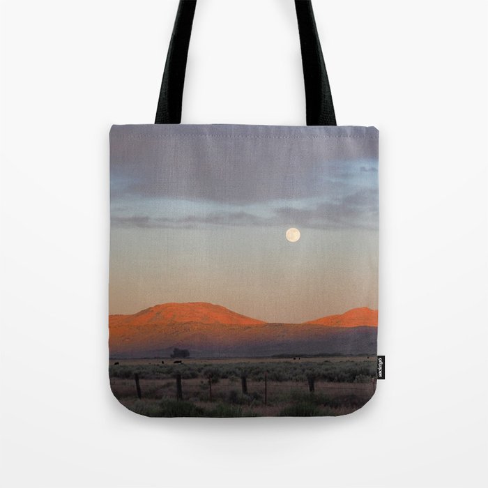 Sierra Valley Moonrise Tote Bag Gallery Image 1