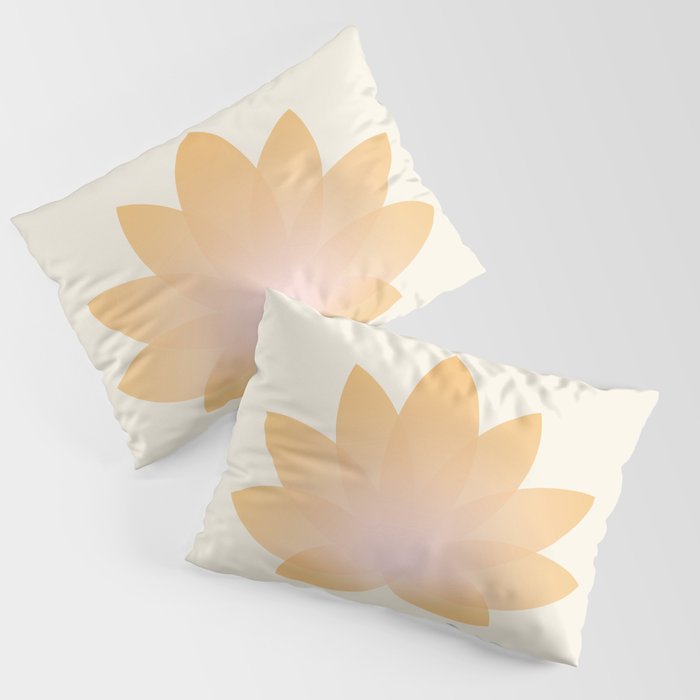 Lotus Flower Minimalism I Pillow Sham Gallery Image 1