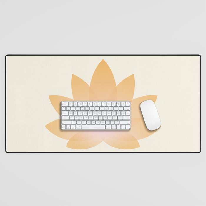 Lotus Flower Minimalism I Desk Mat Gallery Image 1