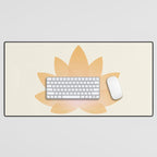 Lotus Flower Minimalism I Desk Mat Gallery Image 1