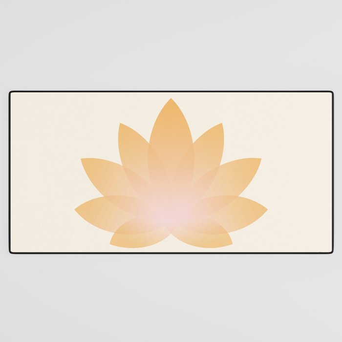 Lotus Flower Minimalism I Desk Mat Gallery Image 3