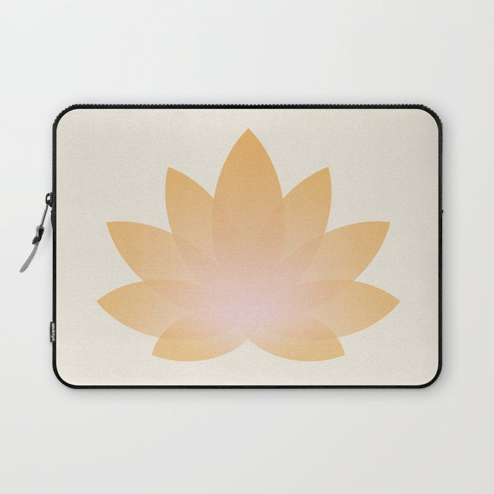 Lotus Flower Minimalism I Laptop Sleeve Gallery Image 1