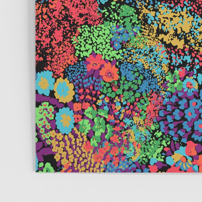 Vintage Floral Neon Poster Gallery Image 3
