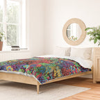 Vintage Floral Neon Duvet Cover Gallery Image 2