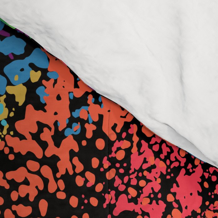 Vintage Floral Neon Comforter Gallery Image 4