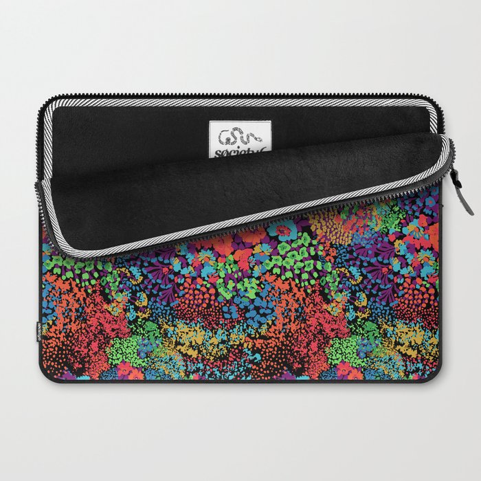 Vintage Floral Neon Laptop Sleeve Gallery Image 2