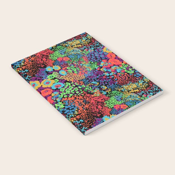 Vintage Floral Neon Notebook Gallery Image 2