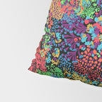 Vintage Floral Neon Pillow Sham Gallery Image 4