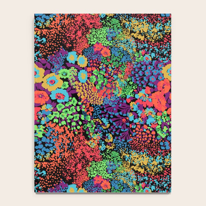 Vintage Floral Neon Notebook Gallery Image 4