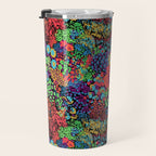 Vintage Floral Neon Travel Mug Gallery Image 3