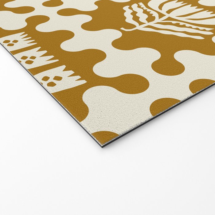 FOLKFLOWER MARIGOLD Welcome Mat Gallery Image 2
