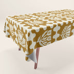 FOLKFLOWER MARIGOLD Tablecloth Gallery Image 1