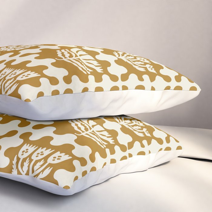 FOLKFLOWER MARIGOLD Pillow Sham Gallery Image 3