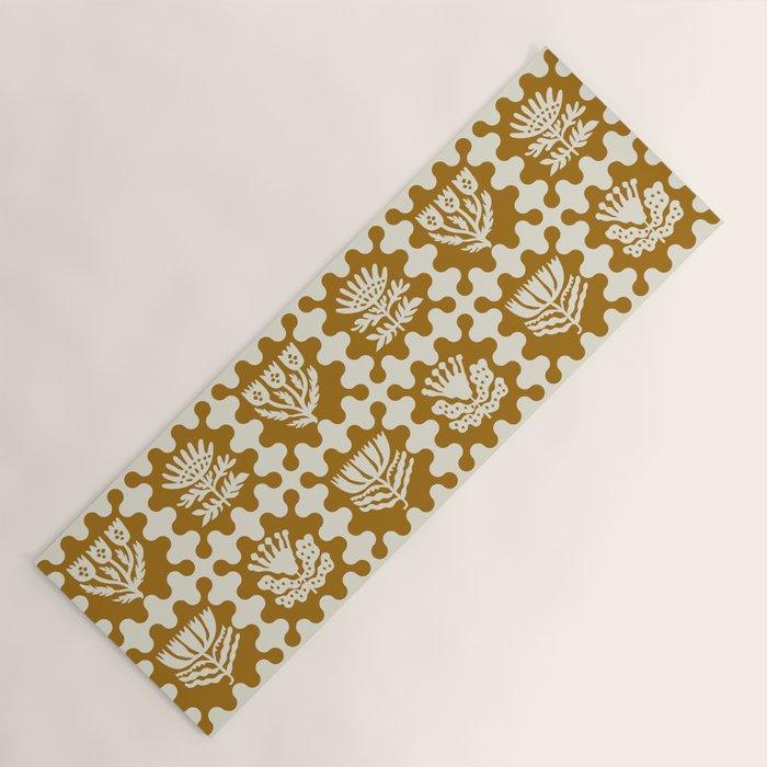 FOLKFLOWER MARIGOLD Yoga Mat Gallery Image 1