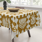 FOLKFLOWER MARIGOLD Tablecloth Gallery Image 3